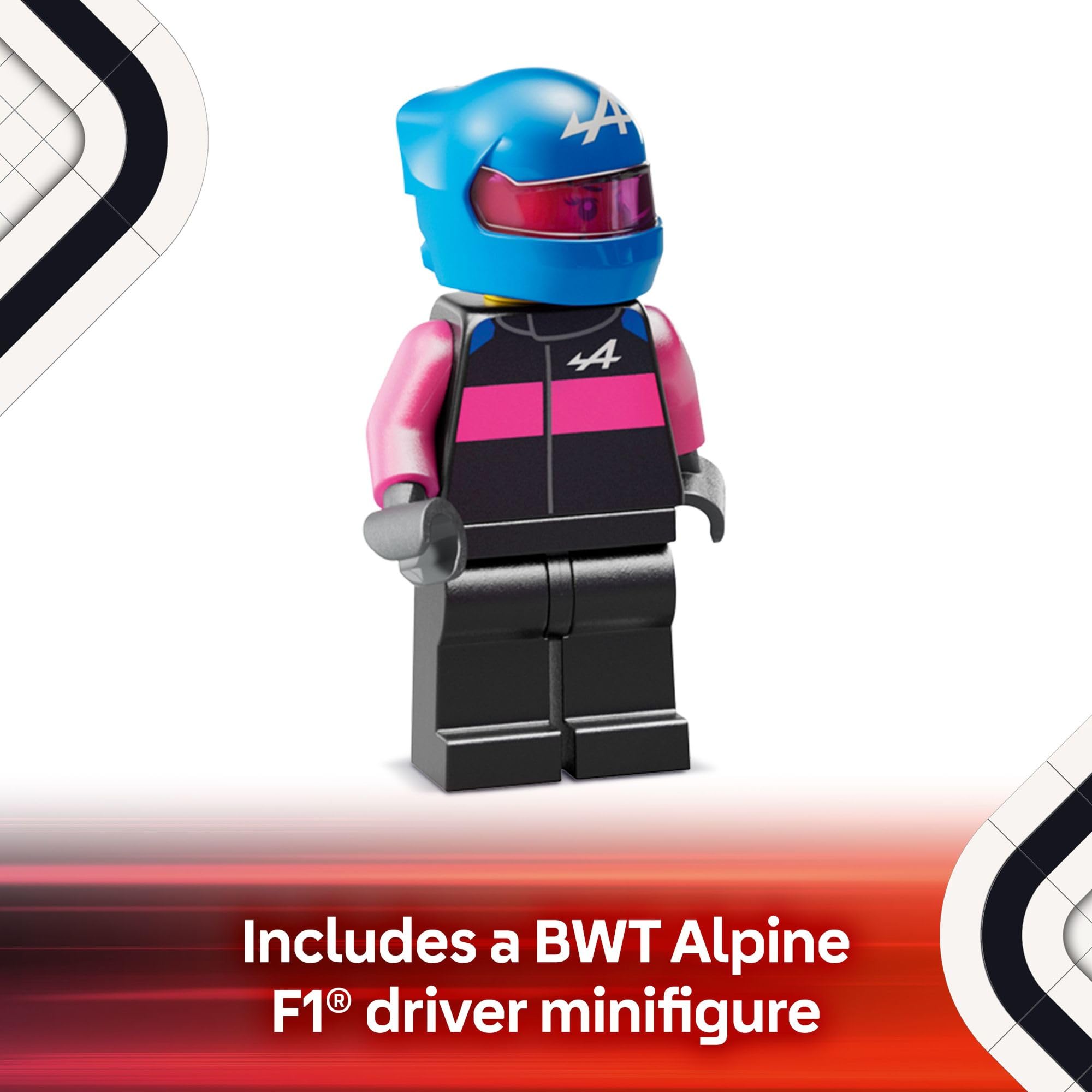 LEGO Speed Champions BWT Alpine F1 Team A524 Race Car Toy - Building Set for Kids, Boys & Girls, Ages 10+ - Toy Car for F1 Fans - Gift Idea for Birthday - 77248 🍁 All In One Marketplace Canada