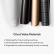 Cricut Value Permanent Vinyl - Rainbow Sampler - 12in x 12in (25 Count) 🍁 All In One Marketplace Canada