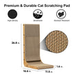 FUKUMARU Cat Scratcher, 68 CM L Shape Cat Scratch Pad Wall Mounted, Cat Scratching Cardboard with Ball Toy for Indoor Cats, Large Size 🍁 All In One Marketplace Canada