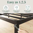 Zinus Full Bed Frame - ABEL 14 inch Metal Bed Frame with Steel Slat Support, No Box Spring Needed, Easy Assembly - Minimalist Platform Bed in a Box with Underbed Storage Space, 5 Year Wrranty, Full 🍁 All In One Marketplace Canada