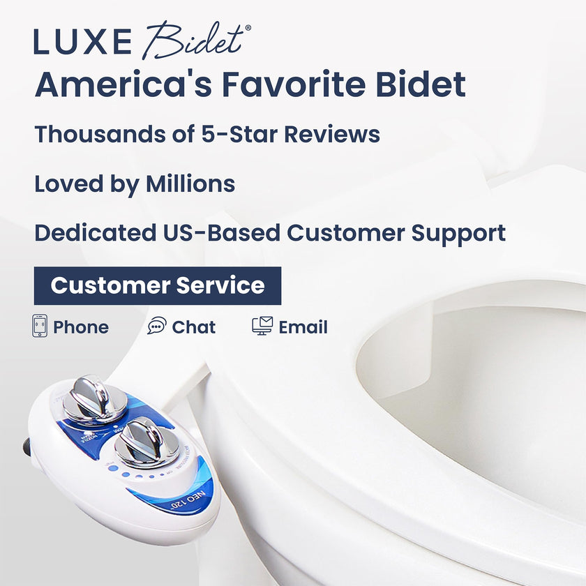 LUXE Bidet NEO 120 - Bidet Attachment for Toilet Seat, Blue 🍁 All In One Marketplace Canada