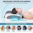 Delyoly Cervical Neck Pillow for Sleeping - Memory Foam Contour Pillow for Neck Pain Relief, Ergonomic Support for Side and Back Sleepers, Orthopedic Pillow with Breathable Ice Silk Cover（Gray） 🍁 All In One Marketplace Canada