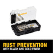 DEWALT 12 Pc Black and Gold Drill Bit Set, Premium Finish Impact Driver Bit Set for Metal, Plastic and Wood (DWAH1182) (DWAH1182) 🍁 All In One Marketplace Canada