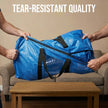 TAILI Extra Large Moving Bags, Heavy Duty Totes for Storage with Visible Window, U-Shaped Around Handles, Storage Contrainer Box for Space Saving, Blue, 4 Pack 🍁 All In One Marketplace Canada