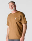 Carhartt Men's Loose Fit Heavyweight Short-Sleeve Pocket T-Shirt (Also Available in Big & Tall), Brown, Large 🍁 All In One Marketplace Canada