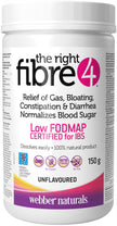 Webber Naturals The Right Fibre4 IBS Intestinal Discomfort 150 g, Unflavoured, 30 Servings, Fibre Supplement for Digestive Health, Low-FODMAP, Vegan 🍁 All In One Marketplace Canada
