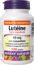 Webber Naturals Lutein 40 mg, 120 Softgels, Maximum Strength Eye Support Supplement with Zeaxanthin 🍁 All In One Marketplace Canada