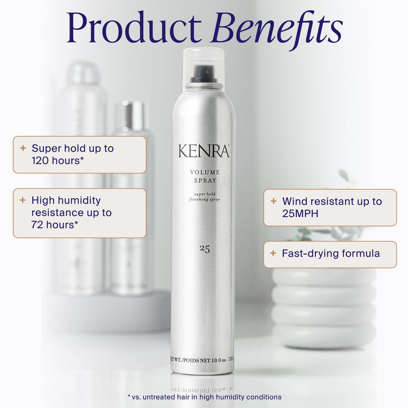 Kenra Volume Spray 25 | Super Hold Hairspray for Long Lasting Volume & Style | Thermal Heat Protectant | Wind Resistant up to 40 km/h | Humidity Shield 🍁 All In One Marketplace Canada