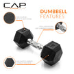 CAP Barbell 15 LB Pair Coated Hex Dumbbell Weight 🍁 All In One Marketplace Canada