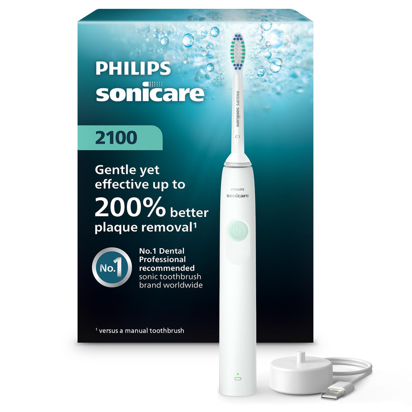 Philips Sonicare 2100 Power Toothbrush, Rechargeable Electric Toothbrush, White Mint HX3661/04 🍁 All In One Marketplace Canada