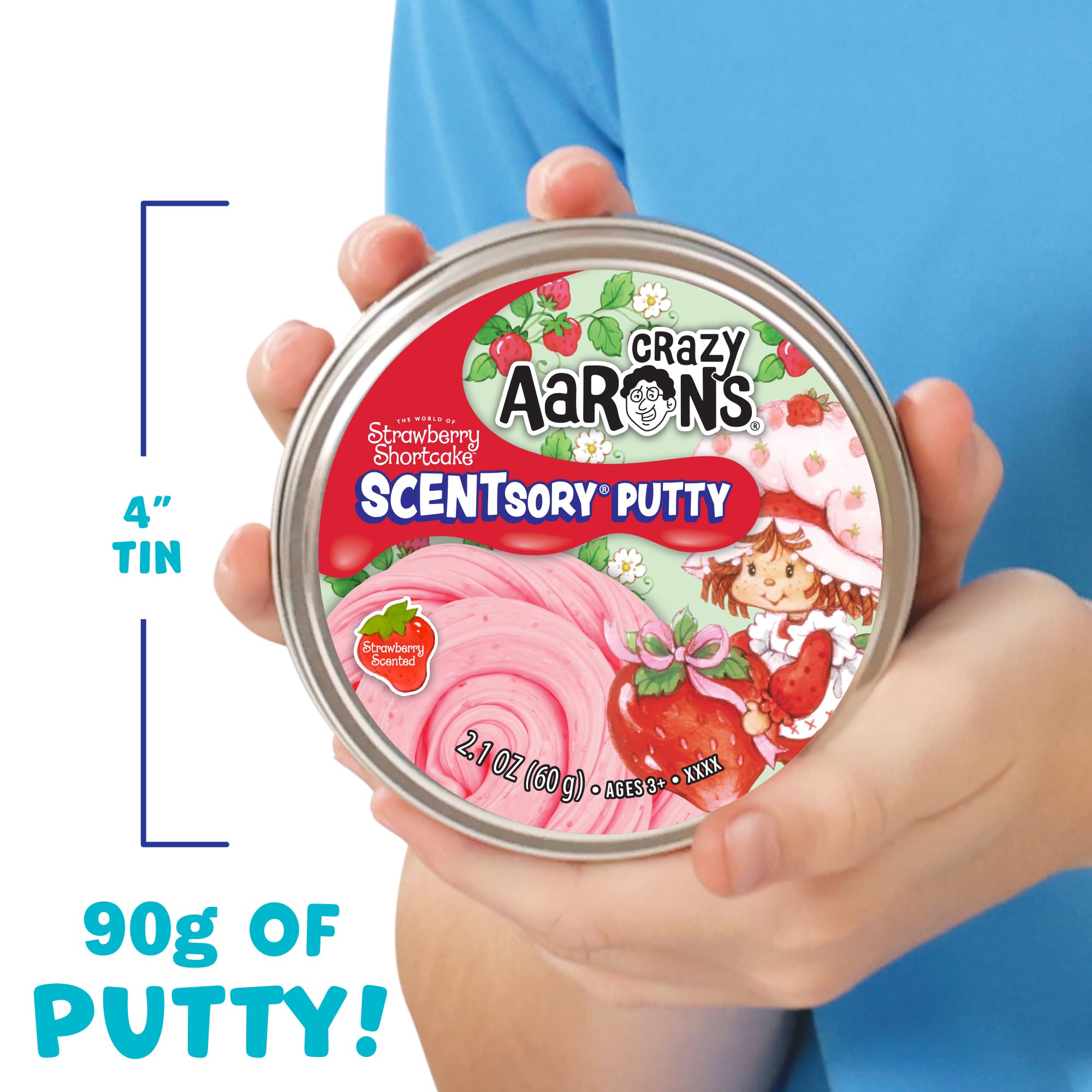 Crazy Aaron's Strawberry Shortcake™ SCENTsory® Putty - Made in USA 🍁 All In One Marketplace Canada