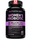 Nutratology® Probiotics for Women | Canadian-Made | 40 Billion CFUs per Capsule | Bloating Relief & Digestion | 4 Strains of Women's Probiotic for Gut Health | 60 Capsules 🍁 All In One Marketplace Canada
