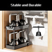 Cicilyna 2 Pack Under Sink Organizer, 2 Tier Bathroom Cabinet Organizers and Storage with Hook, Multi-purpose Storage Basket Shelf for Kitchen, Black 🍁 All In One Marketplace Canada
