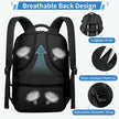ZOMFELT Travel Backpack for Women Men, TSA 15.6