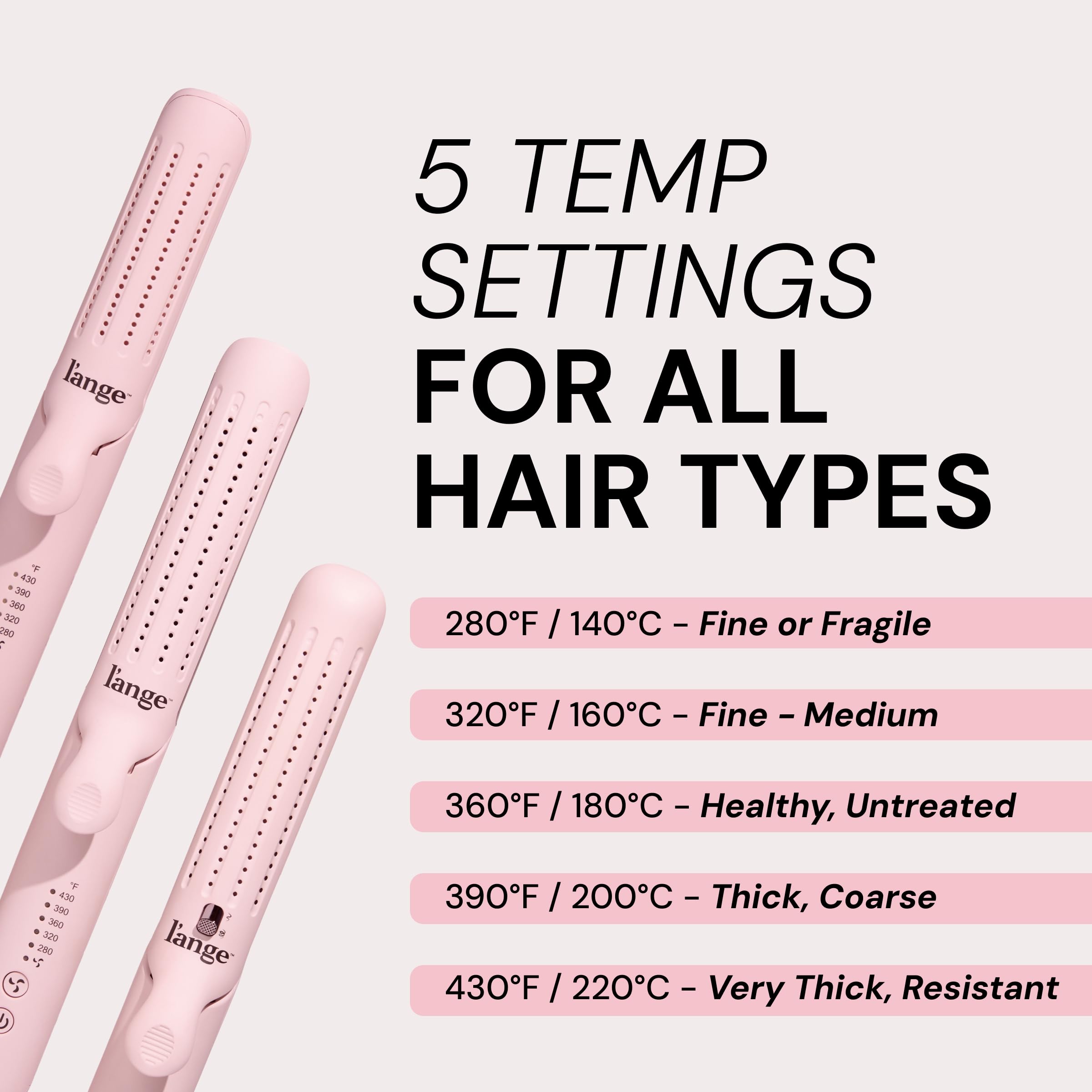 L'ANGE HAIR Le Duo Grande 360° Airflow Styler | 2-in-1 Curling Wand & Titanium Flat Iron Hair Straightener | Professional Hair Curler with Cooling Air Vents to Lock in Style | Adjustable Temp 🍁 All In One Marketplace Canada