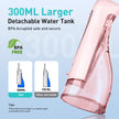 COSLUS Water Teeth Flosser C20 (F5020E): 300ML Electric Water Tooth Floss Cordless Jet Flossers for Teeth Cleaning IPX7 Waterproof Rechargeable Portable Travel Floss Light-Pink 🍁 All In One Marketplace Canada