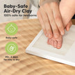 Baby Hand and Footprint Kit - Clay Handprint Keepsake Frame, Newborn Nursery Picture Frame, Personalized New Mom Gifts for Baby Shower & Registry (Alpine White) 🍁 All In One Marketplace Canada