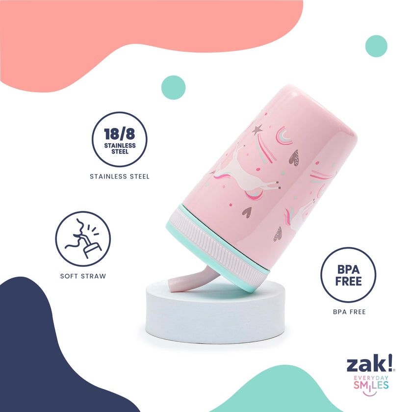 Zak Designs Bluey Kelso 12oz Stainless Steel Leak-Proof Toddler Straw Cup 🍁 All In One Marketplace Canada