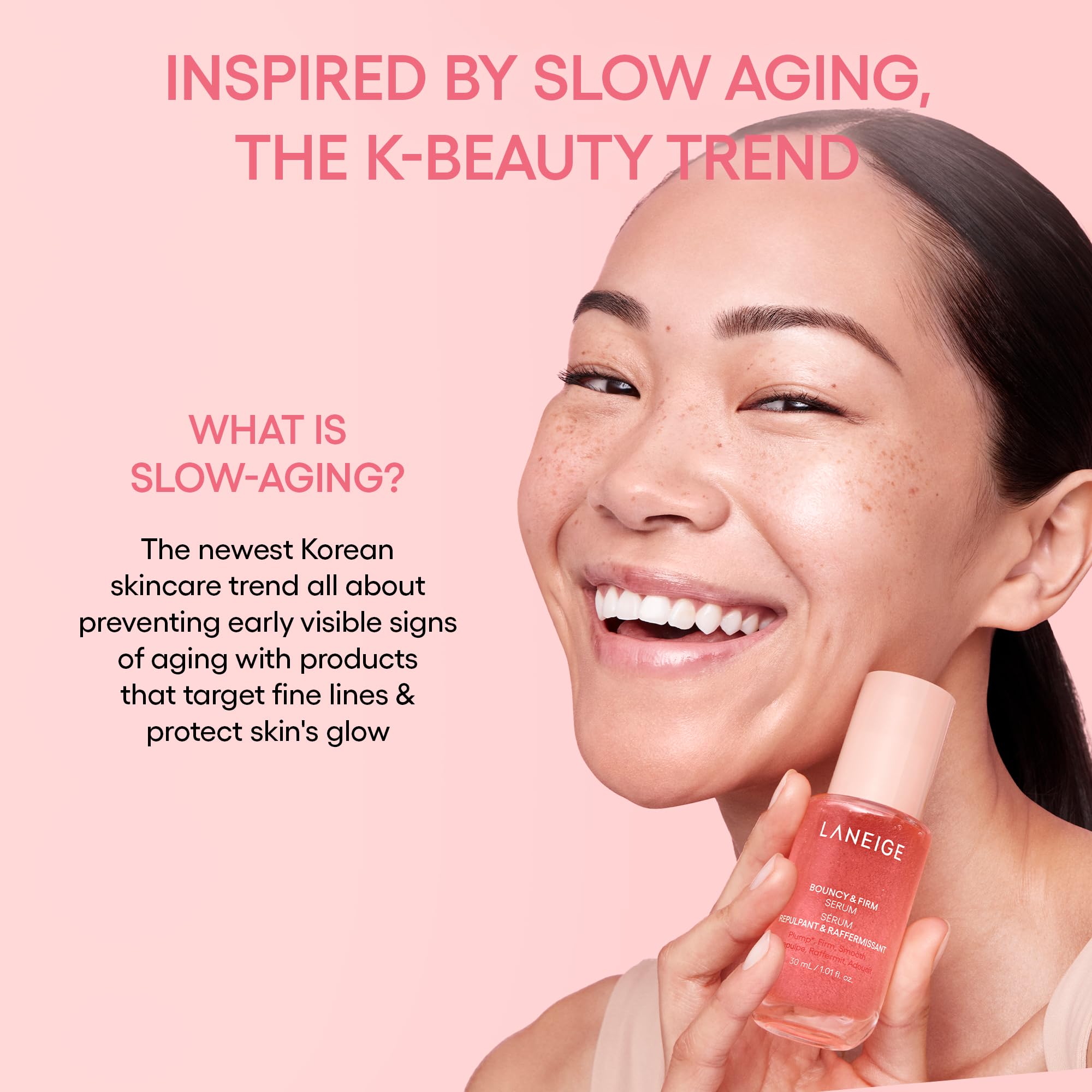 LANEIGE Bouncy & Firm Serum: Korean Slow Aging Collagen Serum with Peptides for Plumping, Firming, & Hydrating 🍁 All In One Marketplace Canada