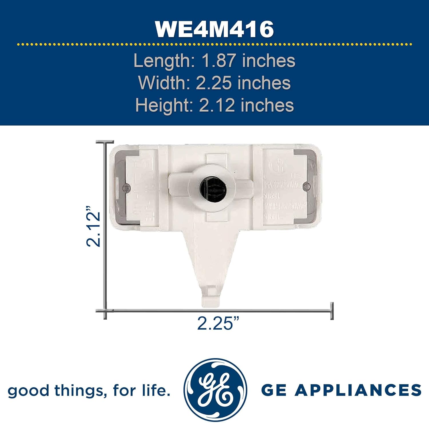 Interrupteur de démarrage de sèche-linge GE WW02L00024 - Pièce essentielle pour sèche-linge (WE4M416)