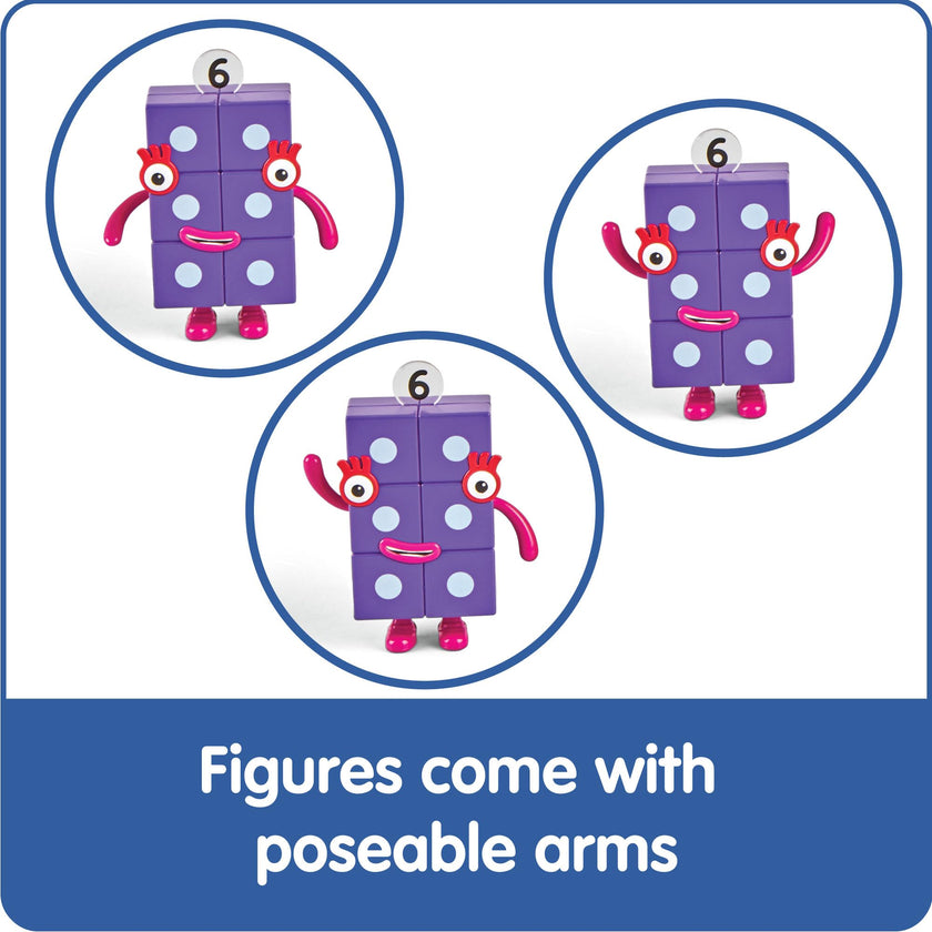 hand2mind Numberblocks Friends Six to Ten, Toy Figures Collectibles, Small Cartoon Figurines for Kids, Mini Action Figures, Character Figures, Play Figure Playsets, Imaginative Play Toys 🍁 All In One Marketplace Canada
