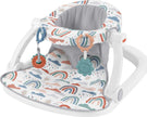 Fisher-Price Portable Baby Chair Sit-Me-Up Floor Seat with Developmental Toys & Machine Washable Seat Pad, Rainbow Showers 🍁 All In One Marketplace Canada