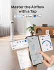 DREO Smart Tower Fan for Bedroom, 90° Oscillating Standing Fans for Room with 4 Speeds, 4 Modes, 25dB Quiet for Sleep, 25ft/s Velocity, 8H Timer, Remote/App/Voice Control for Living Room, Office, Home 🍁 All In One Marketplace Canada