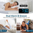Netzu Loud Alarm Clocks for Bedrooms, Heavy Sleepers Alarm Clock with Dual Alarms, Bold Digits, 5 Dimmers, 4 Volumes, Snooze, Bedside Clock for Deep Sleepers Kids Teens Seniors, Plug in Clock 🍁 All In One Marketplace Canada