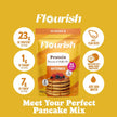 Flourish Protein Pancake & Waffle Mix with Whey Protein, No Added Sugar, High in Fiber - Just Add Water - Buttermilk Flavour, 430 g Each (2 Pack) - Made in Canada 🍁 All In One Marketplace Canada