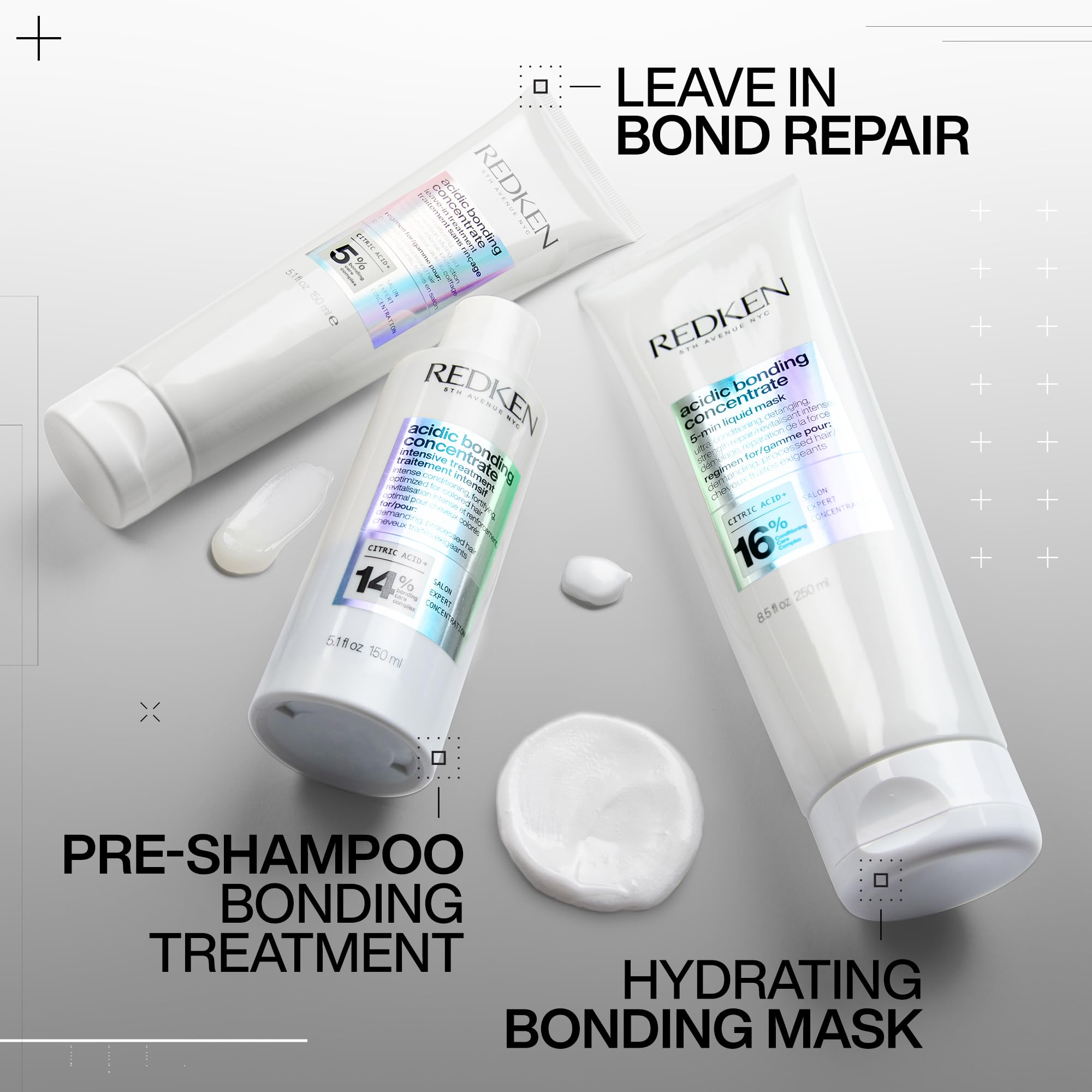 Redken Acidic Bonding Concentrate 5-Min Liquid Mask, Fast-Acting Hair Mask For Hair Damage, Hair Bonding Treatment For Deep Repair And Hydration, 250ml 🍁 All In One Marketplace Canada