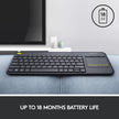 Logitech K400 Plus Wireless Touch TV Keyboard with Easy Media Control and Built-in Touchpad, HTPC Keyboard for PC-Connected TV, Windows, Android, ChromeOS, Laptop, Tablet - Black 🍁 All In One Marketplace Canada
