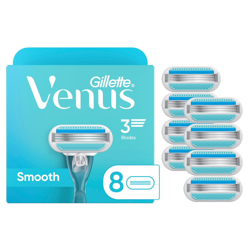 Venus Smooth Women’s Razor Blades, 3-Bladed Razor Refills, 1 Pack (Count of 8) 🍁 All In One Marketplace Canada
