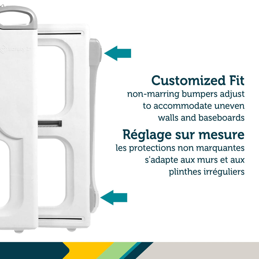 Safety 1st Perfect Fit Gate, Pressure or Hardware installed - Fits Spaces Between 28
