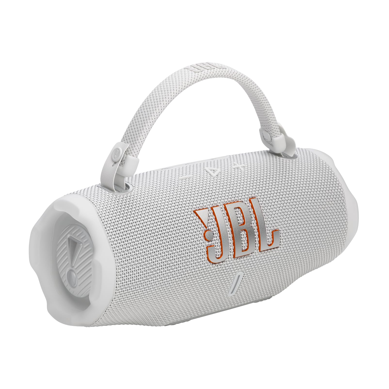 JBL Charge 6 - Portable Waterproof & Drop-Proof Bluetooth Speaker, Bold Pro Sound with AI Sound Boost, 28Hrs of Playtime, Built-in powerbank & Comes with a Sturdy/Removable Carrying Strap (White) 🍁 All In One Marketplace Canada