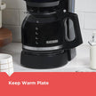 BLACK+DECKER 12-Cup Coffee Maker with Easy On/Off Switch, Easy Pour, Non-Drip Carafe with Removable Filter Basket, Black 🍁 All In One Marketplace Canada