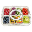BETA SPACE Snack Box Containers, Divided Serving Tray with Lid, Veggie Tray Snackle Box Charcuterie Board with Lid,8 Inside Containers 🍁 All In One Marketplace Canada