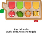 Fisher-Price Baby Toy Hide & Peek Pop-Up Animal-Themed Sensory Activity with Wood Accents & Sounds for Ages 9+ Months 🍁 All In One Marketplace Canada