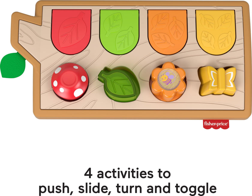 Fisher-Price Baby Toy Hide & Peek Pop-Up Animal-Themed Sensory Activity with Wood Accents & Sounds for Ages 9+ Months 🍁 All In One Marketplace Canada