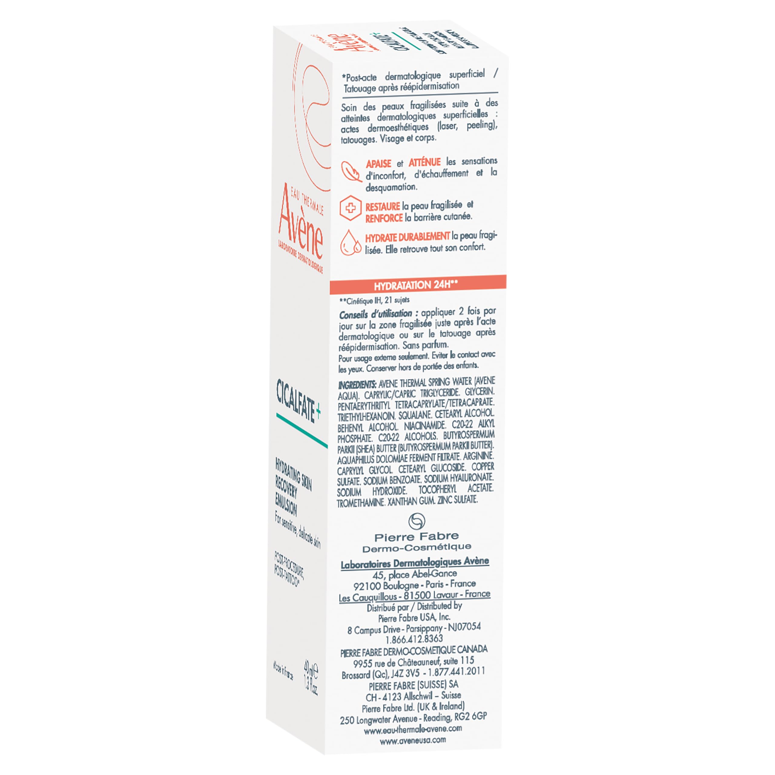 Eau Thermale Avene Cicalfate+ Hydrating Skin Recovery Emulsion, Superficial Dermatological Post-Procedure Skin Restore Emulsion Moisturizer, 40 ml 🍁 All In One Marketplace Canada
