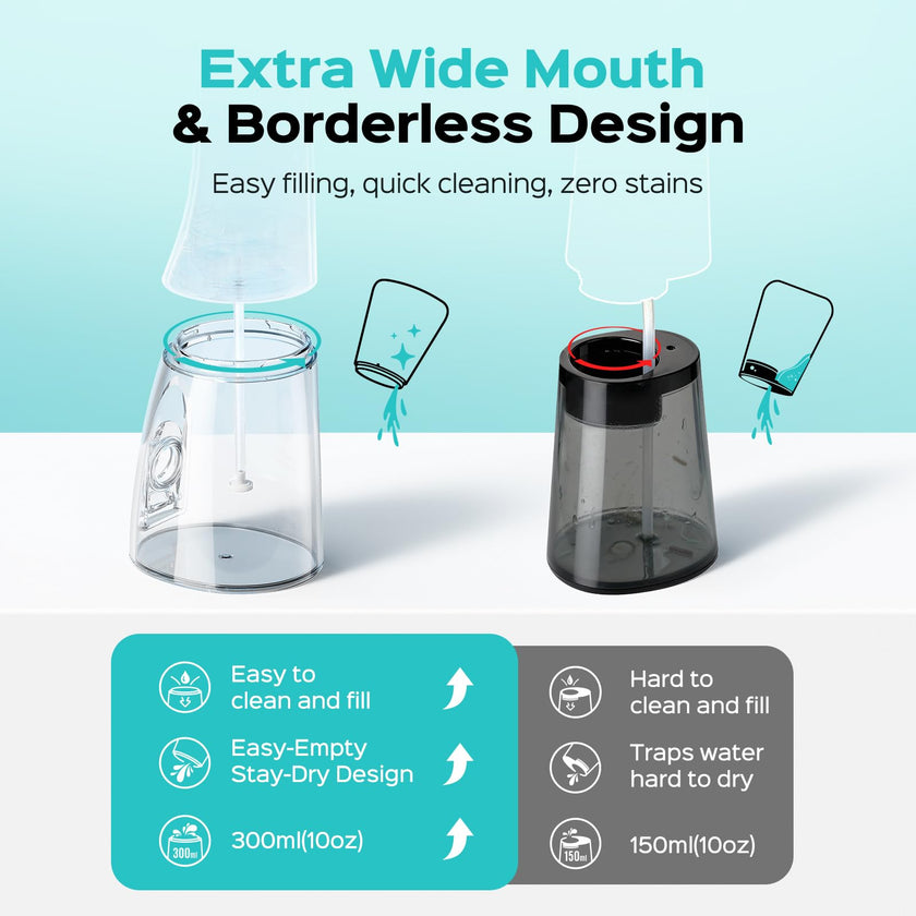 COSLUS C51 Portable Water Teeth Flosser: 3 Modes & 6 Pressure Settings for Whole Family Various Cleaning Need, Jet Mode for Beginner-Friendly, Compact for Travel, 300ml Tank, IPX7 Waterproof, Pink 🍁 All In One Marketplace Canada