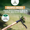 Grampa's Weeder - The Original Stand Up Weed Puller - Made with Real Bamboo & Steel Head Design - Easily Remove Weeds While Saving Your Knees & Back 🍁 All In One Marketplace Canada