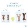 Benebone Puppy 4-Pack Dog Chew Toys for Gentle Chewers, Dog Bones, Small 🍁 All In One Marketplace Canada