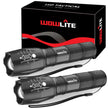 wowlite Tactical Flashlight, Wowlite Ultra Bright XML T6 LED Torch with 5 Light Modes & Adjustable Focus for Emergency Camping Hiking (2 Pack) 🍁 All In One Marketplace Canada