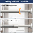 Shower Curtain Rod 30 to 76 Inches, 1 Inch Adjustable Spring Tension Stainless Steel Shower Rod No Drill for Bathroom, Closet, Window, Room Divider, Never Rust, Non Slip, Nickel 🍁 All In One Marketplace Canada