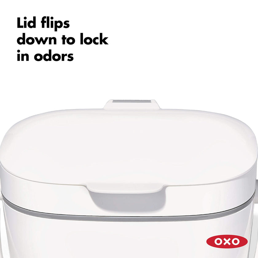 NEW OXO Good Grips Easy-Clean Compost Bin, White, 1.75 GAL/6.62 L 🍁 All In One Marketplace Canada