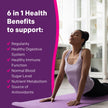 RestoraLAX RestoraFIBRE+ 6 in 1 Daily Prebiotic Fibre Supplement Gummies for Adults, Supports Health Benefits, including Regularity, Gentle Constipation Relief & Healthy Immune Function with Naturally Sourced Inulin (115 ea)