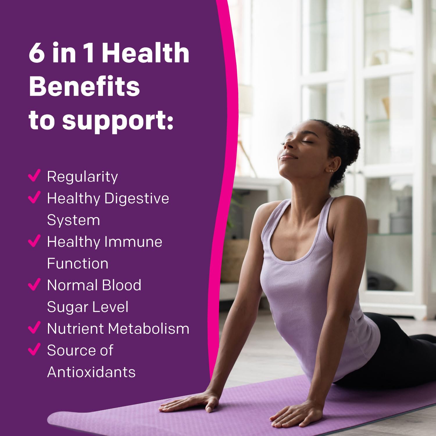 RestoraLAX RestoraFIBRE+ 6 in 1 Daily Prebiotic Fibre Supplement Gummies for Adults, Supports Health Benefits, including Regularity, Gentle Constipation Relief & Healthy Immune Function with Naturally Sourced Inulin (115 ea)