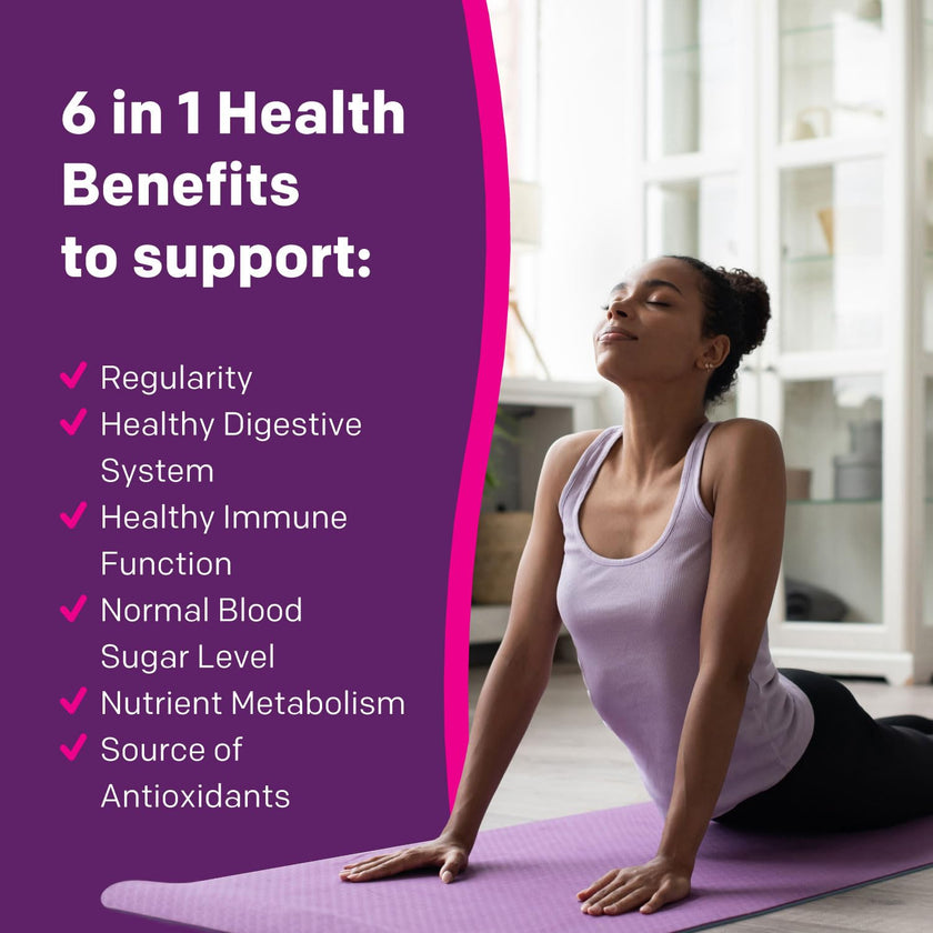 RestoraLAX RestoraFIBRE+ 6 in 1 Daily Prebiotic Fibre Supplement Gummies for Adults, Supports Health Benefits, including Regularity, Gentle Constipation Relief & Healthy Immune Function with Naturally Sourced Inulin (115 ea)