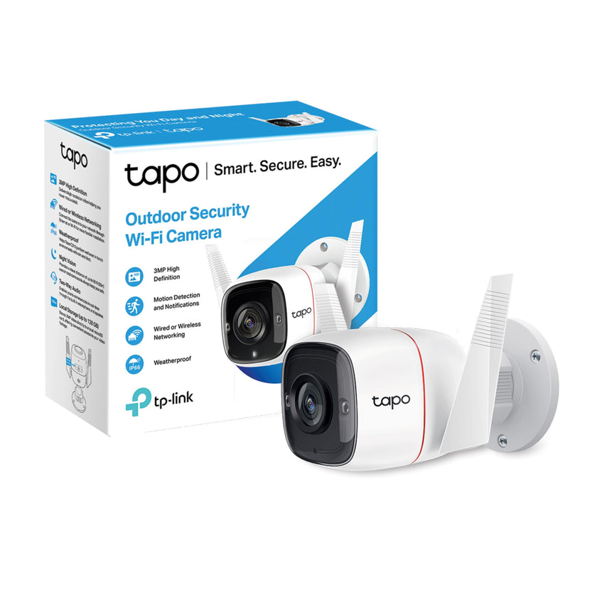 TP-Link Tapo 2K HD Security Camera Outdoor Wired, Built-in Siren, Night Vision, IP66 Weatherproof, Motion/Person Detection, Works w/Alexa & Google Home, Cloud/SD Card Storage, 2-Way Audio,White 🍁 All In One Marketplace Canada