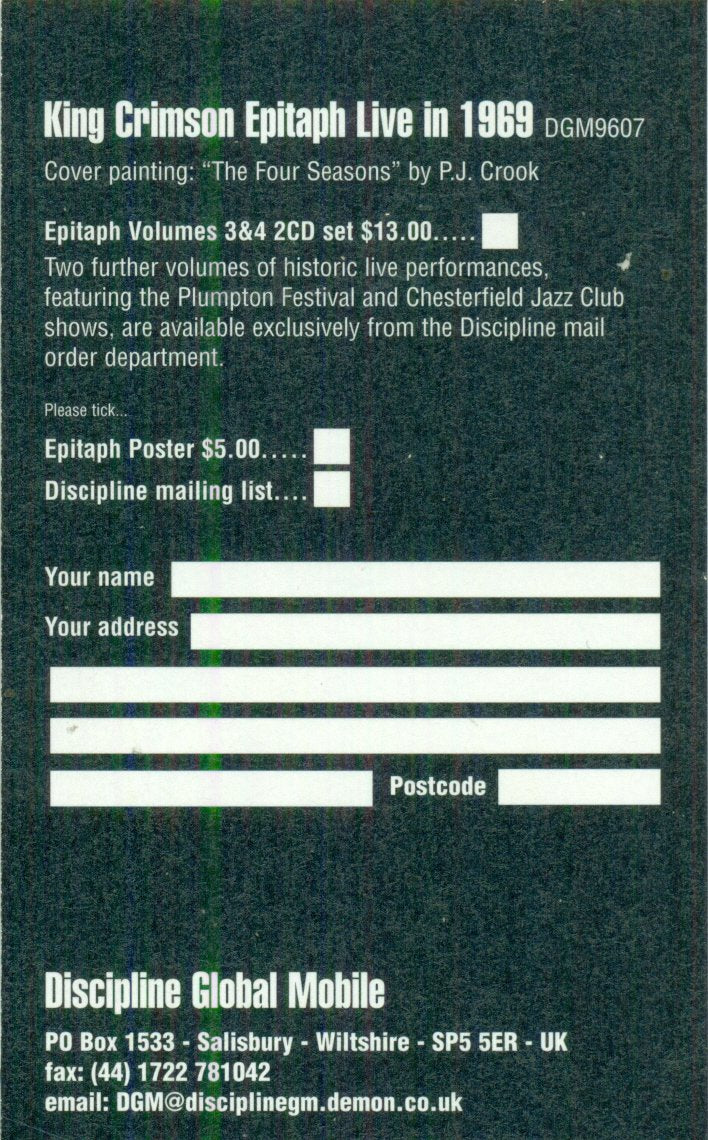 Epitaph, Volumes One & Two